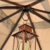10-ft x 10-ft Patio Garden Outdoor Gazebo with Steel Frame and Vented Canopy