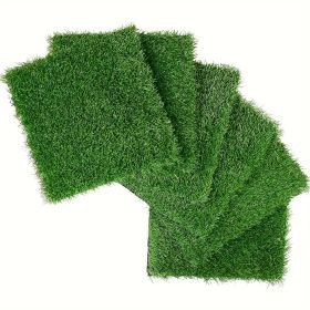 36Pcs 12x12in Interlocking Artificial Grass Tiles Patio Balcony Backyard Green Synthetic Turf Floor Mat