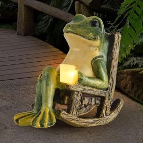 Miniature Frog Garden Statue Gifts Fall Halloween Decorations