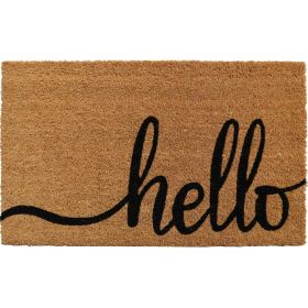 Coir Hello Doormat 18"x30"