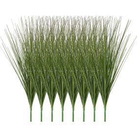 Artificial Grass Plant, 27 inch Faux Onion Grass Fake Greenery Shrubs Plant, Premium PVC for Indoor Outdoor House Home Garden Office Room Décor