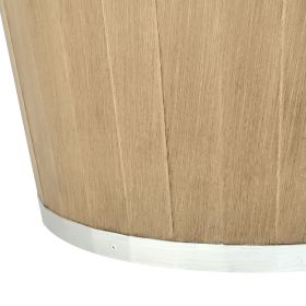 Plant Pots, 4 Pack 11.81 inch Whiskey Barrel Planters with Drainage Holes