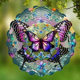 Wind Spinners Outdoor Butterfly -Birthday Gifts for Women Mom, Hanging Wind Sculptures Wind Spinners