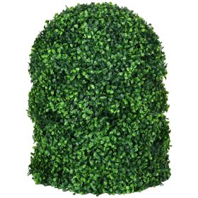 Decorative Artificial Trees 2 Pack 15.75" Faux Boxwood Topiary Ball for Indoor Outdoor Home Decor