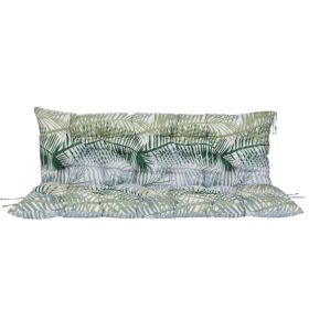 Outdoor Swing Cushions 70 Inch,Waterproof 4in Thick Porch Swing Cushion Replacement With Backrest And Ties,Comfortable 2-3 Seat Pation Swing Pad (Option: Default)