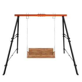Swing Sets For Backyard, Outdoor Porch Swing Frame, Hammock Chair Stand Only, Max Load 550Lbs A-Frame Swing Stand, Swing Set For Patio, Playgroun (Option: Default)