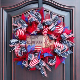 1PC Wooden tags for Independence Day, patriotic American homes, rural areas, wooden walls, door decorations, wooden crafts (Color: 129, size: 40*40*0.5cm)