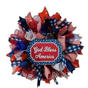 1PC Wooden tags for Independence Day, patriotic American homes, rural areas, wooden walls, door decorations, wooden crafts (Color: 126, size: 40*40*0.5cm)