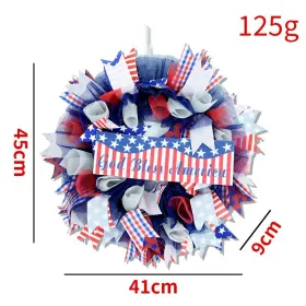 1PC Wooden tags for Independence Day, patriotic American homes, rural areas, wooden walls, door decorations, wooden crafts (Color: 111, size: 30*30*0.5cm)