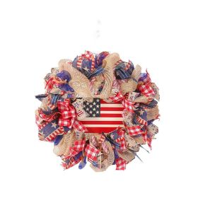 1PC Wooden tags for Independence Day, patriotic American homes, rural areas, wooden walls, door decorations, wooden crafts (Color: 125, size: 40*40*0.5cm)