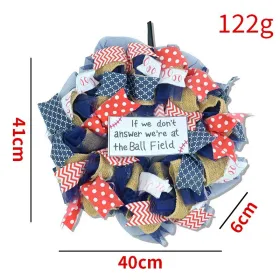 1PC Wooden tags for Independence Day, patriotic American homes, rural areas, wooden walls, door decorations, wooden crafts (Color: 120, size: 30*30*0.5cm)
