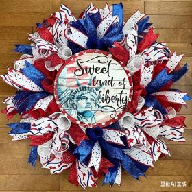 1PC Wooden tags for Independence Day, patriotic American homes, rural areas, wooden walls, door decorations, wooden crafts (Color: 115, size: 40*40*0.5cm)