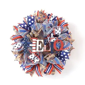 1PC Wooden tags for Independence Day, patriotic American homes, rural areas, wooden walls, door decorations, wooden crafts (Color: 110, size: 40*40*0.5cm)