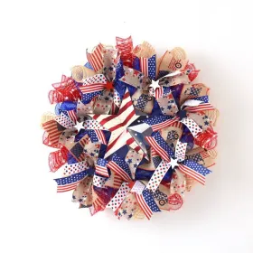 1PC Wooden tags for Independence Day, patriotic American homes, rural areas, wooden walls, door decorations, wooden crafts (Color: 108, size: 30*30*0.5cm)