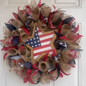 1PC Wooden tags for Independence Day, patriotic American homes, rural areas, wooden walls, door decorations, wooden crafts (Color: 107, size: 20*20*0.5cm)