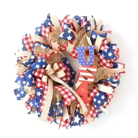 1PC Wooden tags for Independence Day, patriotic American homes, rural areas, wooden walls, door decorations, wooden crafts (Color: 109, size: 40*40*0.5cm)